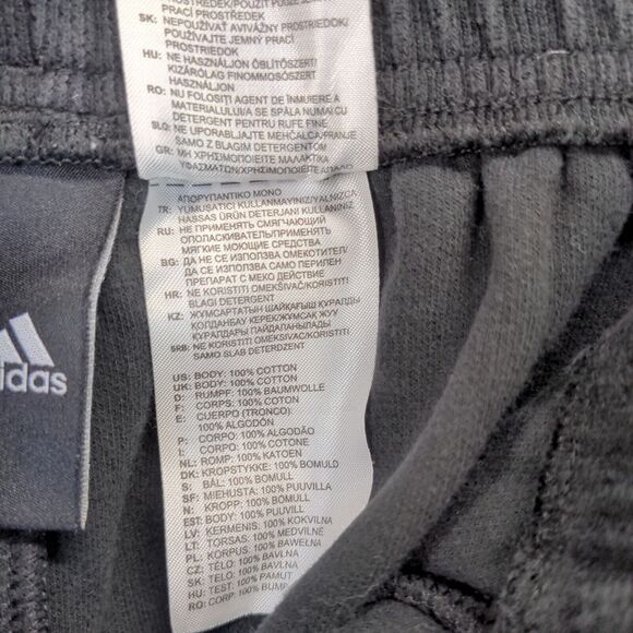 Adidas Joggers Sweatpants Mens Size Small Black Pockets Logo - Picture 12 of 12